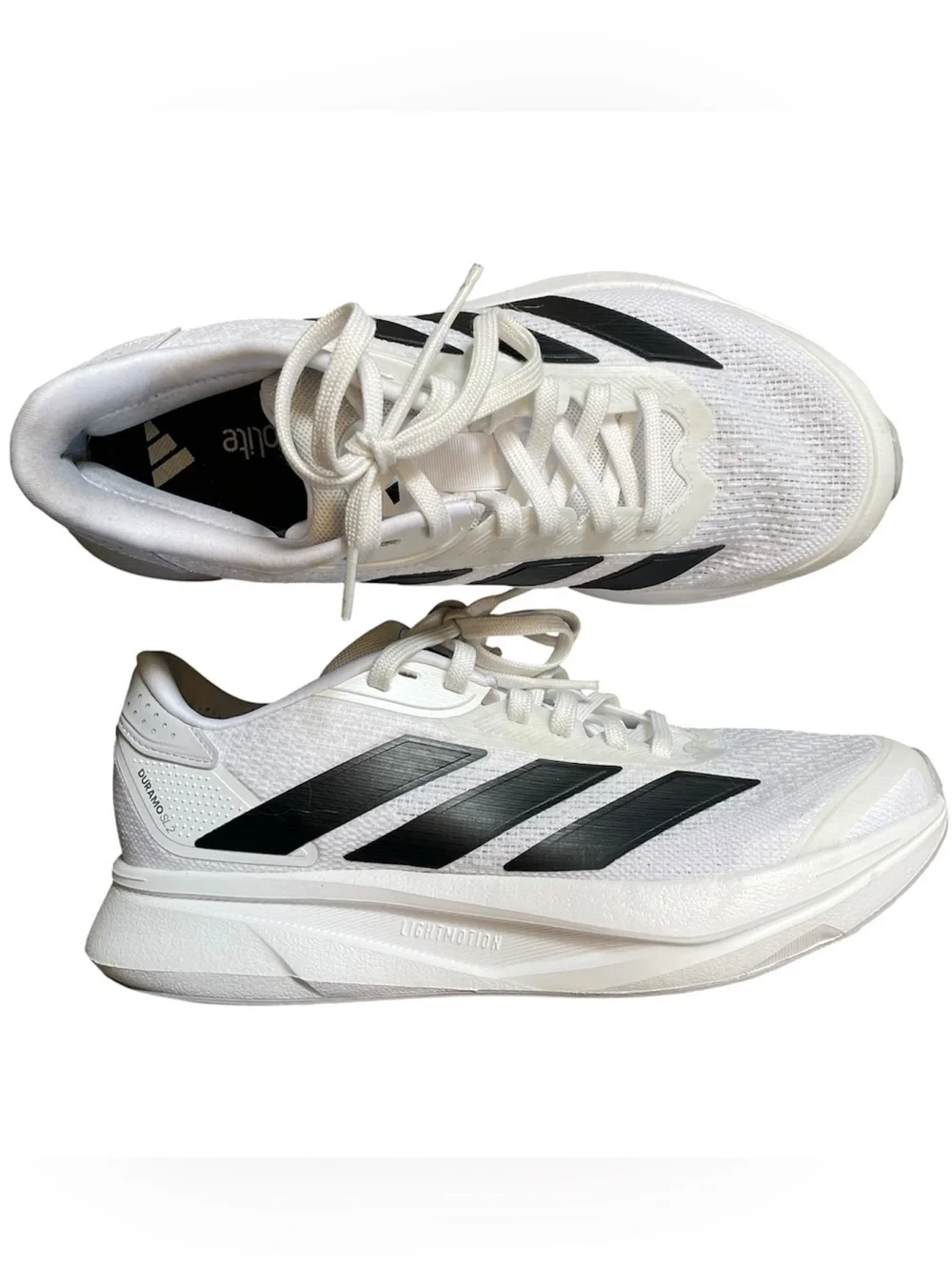 Adidas DURAMO SL 2 RUNNING SHOES White Ortholite comfort women’s 7.5